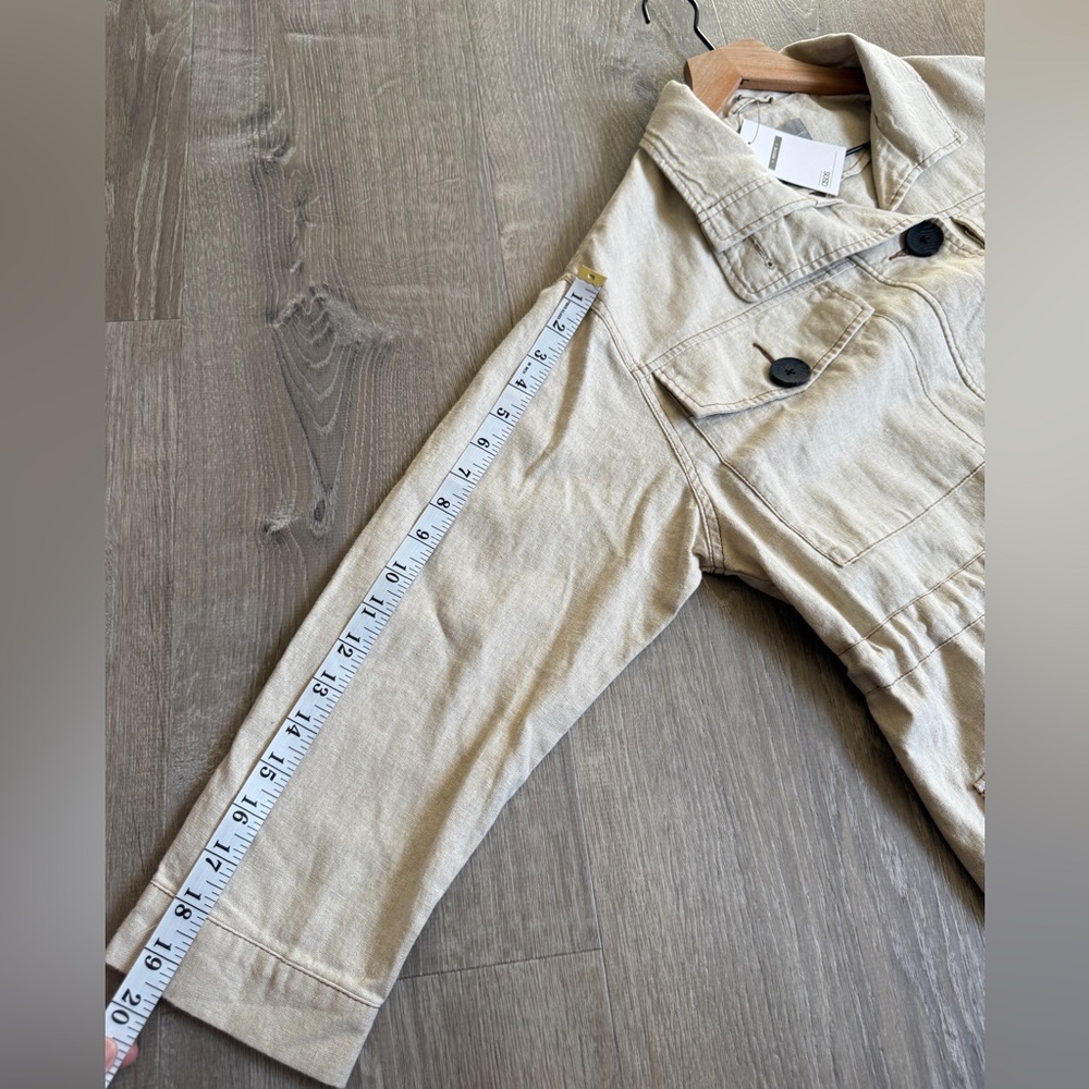 ASOS Beige Utility Jacket with Front Pockets – Size 34 – NWT - Picture 10 of 12
